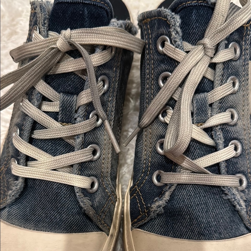 Balenciaga women distressed look Denim Sneakers new never worn - Picture 6 of 10